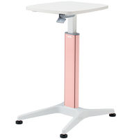 オカムラ 採血テーブル（上下昇降タイプ） ピンク LU11ZZ-ZD41 1脚（直送品）