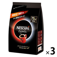 【インスタントコーヒー】ネスレ日本　ネスカフェ　エクセラ　つめかえ用　1セット（150g×3袋）