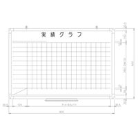 日学 樹脂枠ホワイトボード 予定表 （1ヶ月） 縦600×横900 RC-13-007