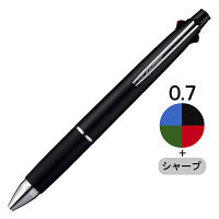 ジェットストリーム4&1 多機能ペン 0.7mm ブラック軸 黒 4色+シャープ MSXE5-1000-07 三菱鉛筆uni