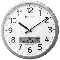 RHYTHM（リズム）プログラムカレンダー 掛け時計 [電波 ステップ 秒針