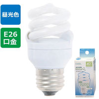 オーム電機　電球形蛍光ランプ　D型40Wタイプ　E26　昼光色　EFD10ED/8-SPN-2P　1箱（2個入）