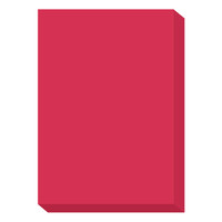 濃色カラーペーパー　A4中厚口　赤　1冊（500枚入）　国内生産品