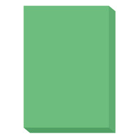 濃色カラーペーパー　A4中厚口　緑　1冊（500枚入）　国内生産品