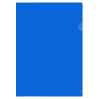プラス カラークリアホルダー A4 濃色ブルー 青 1袋(10枚) ファイル 89801