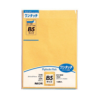 マルアイ ワンタッチ封筒 PKO-3 角3 10枚 クラフト 郵便番号枠なし 接着テープ付（直送品）