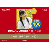 キヤノン　写真用紙・光沢ゴールド　L判　GL-101L400　1箱（400枚入）