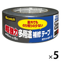 3M（スリーエム ジャパン） 超強力多用途補修テープ 48mm×18m DUCT-NR18 1セット（1個×5）