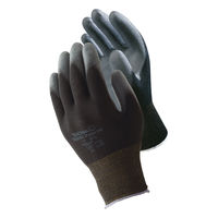 ウレタン背抜き手袋　パームフィット手袋　B0500　Mサイズ　ブラック　10双　ショーワグローブ