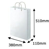 【紙袋】樹脂カバー付き手提げ紙袋／アスクルオリジナル