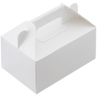 ケーキボックス 白無地 L 1箱（200枚：50枚入×4袋）