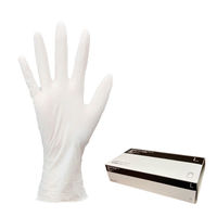 ファーストレイト　「現場のチカラ」　使いきりニトリル手袋　ホワイト　粉なし　薄手　L　1箱（100枚入）