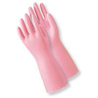 「現場のチカラ」 塩化ビニール手袋 簡易包装ワーキング中厚手 ピンク S 10双 111 ショーワグローブ オリジナル