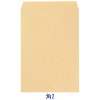 今村紙工 透けないクラフト封筒（地紋入り） 角2 テープ付 KFK2-T100 1箱（1400枚）
