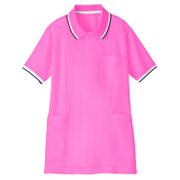 自重堂 半袖ロングポロシャツ 女性用 ピンク S WH90338（取寄品）