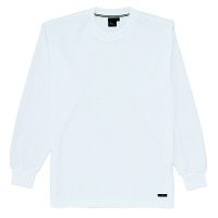自重堂 長袖Tシャツ 男女兼用 ホワイト L 85224（取寄品）
