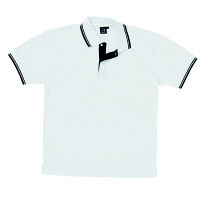 自重堂 半袖ポロシャツ 男女兼用 ホワイト M 85274（取寄品）