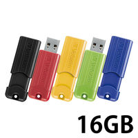 USBメモリー 16GB　5色パック バーベイタム 　USB3.0