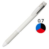 3色ボールペン クリップオン スリム 0.7mm ホワイトグレー軸 B3A5-AS03 ゼブラ