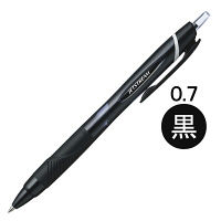 油性ボールペン ジェットストリーム単色 0.7mm 黒軸 黒インク SXN-150-07 三菱鉛筆uni ユニ