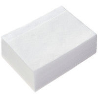 イデシギョー　4つ折りナプキン　長方形タイプ 白無地 1箱（5000枚：125枚入×40袋）