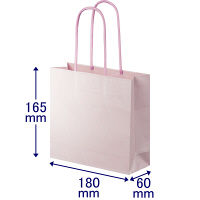 手提げ紙袋　丸紐　ブライトーンパールタイプ　パールローズ　S　1袋（10枚入）　スーパーバッグ オリジナル