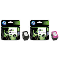 HP（ヒューレット・パッカード） 純正インク HP62 黒（増量）+カラー（増量） まとめ売り 1セット（2個入）