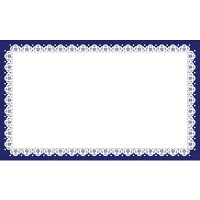 ササガワ タカ印 カード レース（紺） 名刺サイズ 16-1724 1箱（30枚入×5冊）（取寄品）