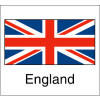 ササガワ 国旗シール England 22-2506 1袋（96片（24片×4シート）入×10冊）（取寄品）