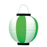 ササガワ ポリ提灯 緑白（旧39-7040） 40-7040 1箱（5個入）（取寄品）