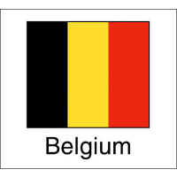 ササガワ 国旗シール Belgium 22-2522 1袋（96片（24片×4シート）入×10冊）（取寄品）