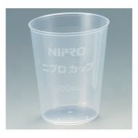 ニプロ プラスチックカップ 200mL 透明 39811 1ケース（1000個：50個入×20袋）