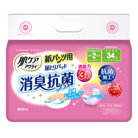 肌ケア　アクティ　ふんわりフィット紙パンツ用尿とりパッド2回分　1パック（34枚入）　日本製紙クレシア