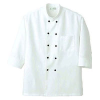 アイトス　コックシャツ（男女兼用）　ホワイト