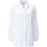 KAZEN（カゼン）レディース衿付き調理衣長袖 ホワイト M 335-30 1着（直送品）