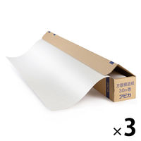 日本ノート 方眼入模造紙 ロールタイプ（30m巻） 白 XR30W 3本