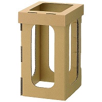 アスクル　ダンボールフレームゴミ箱　45L　1箱（12枚：3枚入×4袋）