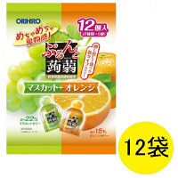ぷるんと蒟蒻ゼリー パウチ マスカット+オレンジ 1箱（12袋） オリヒロ 栄養補助ゼリー
