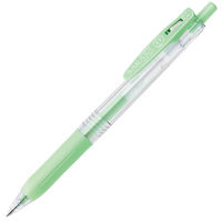ゲルインクボールペン サラサクリップ ノック式 0.5mm ミルクグリーン 緑 10本 JJ15-MKG ゼブラ