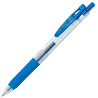 ゲルインクボールペン サラサクリップ 0.4mm ノック式 コバルトブルー 青 10本 JJS15-COBL ゼブラ