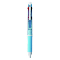 三菱鉛筆uni ジェットストリーム ボールペン 水色軸 4色 0.7mm SXE4-500-07 2本 　（直送品）