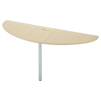 プラス TMユニットテーブル2 エンドテーブル ホワイトメープル 幅1600×奥行550×高さ720mm 1台（取寄品）