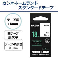 カシオ CASIO ネームランド テープ 透明タイプ 幅18mm 透明ラベル