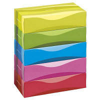 ティッシュペーパー　オリジナルティッシュスマートコンパクトビビッドカラー　アスクル　1ケース（60箱：5箱入×12）　 オリジナル（わけあり品）