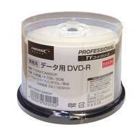 磁気研究所　DVD-R　データ用　50枚　スピンドルケース　ホワイトワイド　TYDR47JNW50P（直送品）