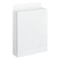 「現場のチカラ」 スーパーバッグ 宅配袋（紙製） 白 大サイズ 封かんシール付 1パック（100枚入） オリジナル