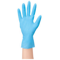 帝人フロンティア　「現場のチカラ」　使いきりニトリル手袋　薄手　粉なし　ブルー　S　1箱（100枚入）