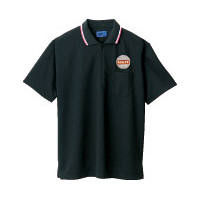 WSP（ダブルエスピー） ポロシャツ（ワッペン付：67199） ブラック M 65230（直送品）