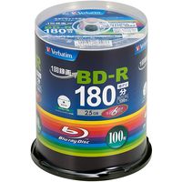 録画用BD-R スピンドルケース 1-6倍速 バーベイタム VBR130RP100SV4 1パック（100枚入）