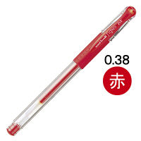 ゲルインクボールペン ユニボールシグノ 極細 0.38ミリ 赤 キャップ式 UM151.15 三菱鉛筆uniユニ